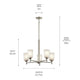 Shailene 15.25" 5-Light Chandelier
