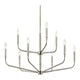 Madden 32" 9-Light 2-Tier Chandelier