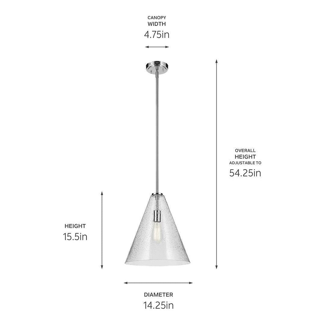 Everly 15.5" 1-Light Cone Pendant