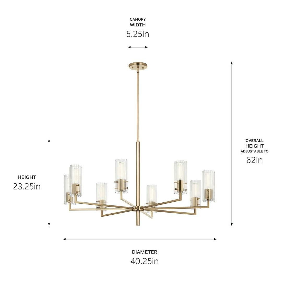 Velestino 40.25" 8-Light Chandelier