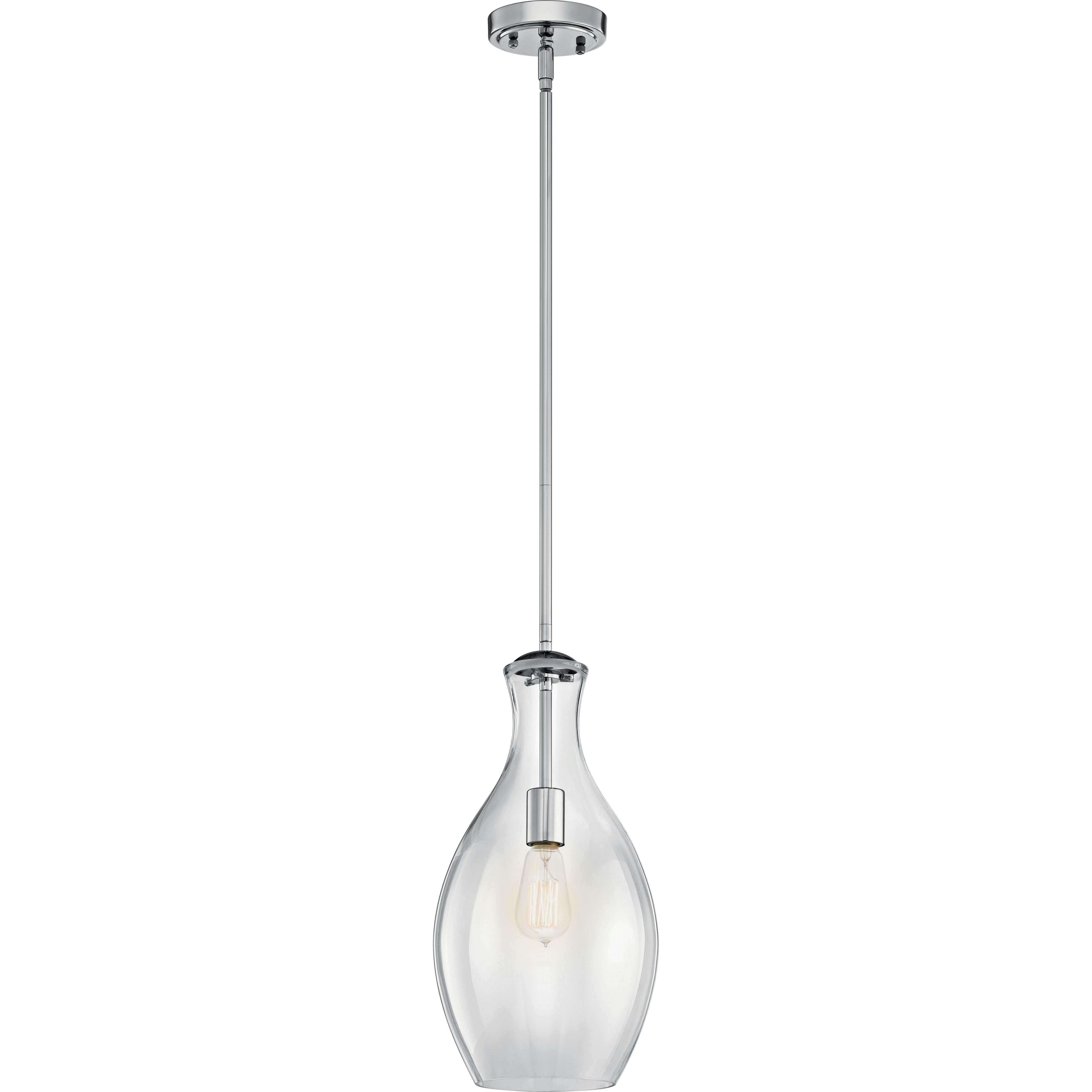 Everly 17.75" 1-Light Hour Glass Pendant