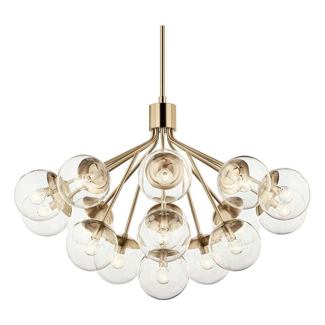 Silvarious 38" 16-Light Convertible Chandelier