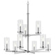 Crosby 32.5" 9-Light 2-Tier Chandelier