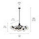 Silvarious 48" 12-Light Linear Convertible Chandelier