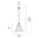 Everly 15.5" 1-Light Cone Pendant