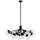 Silvarious 48" 12-Light Linear Convertible Chandelier