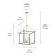 Eisley 30" 4-Light Foyer Pendant
