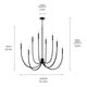 Malene 45.25" 8-Light Foyer Chandelier