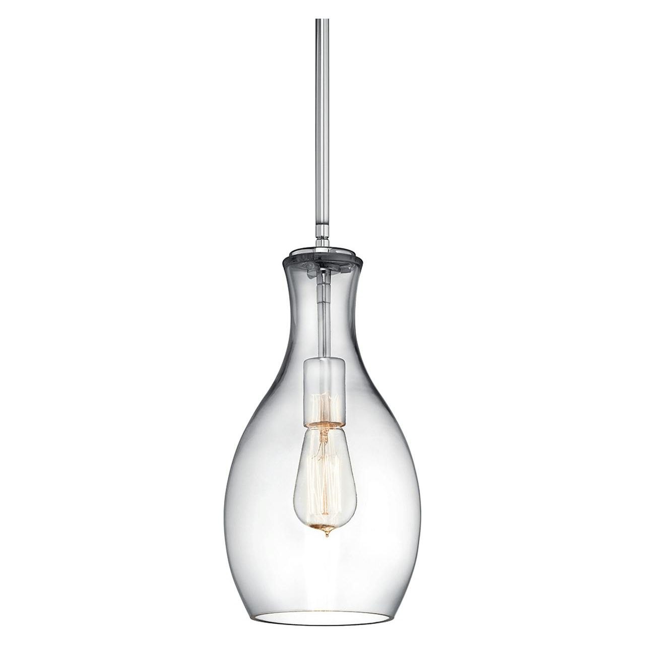 Everly 13.75" 1-Light Hour Glass Pendant