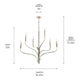 Livadia 36.25" 6-Light Chandelier