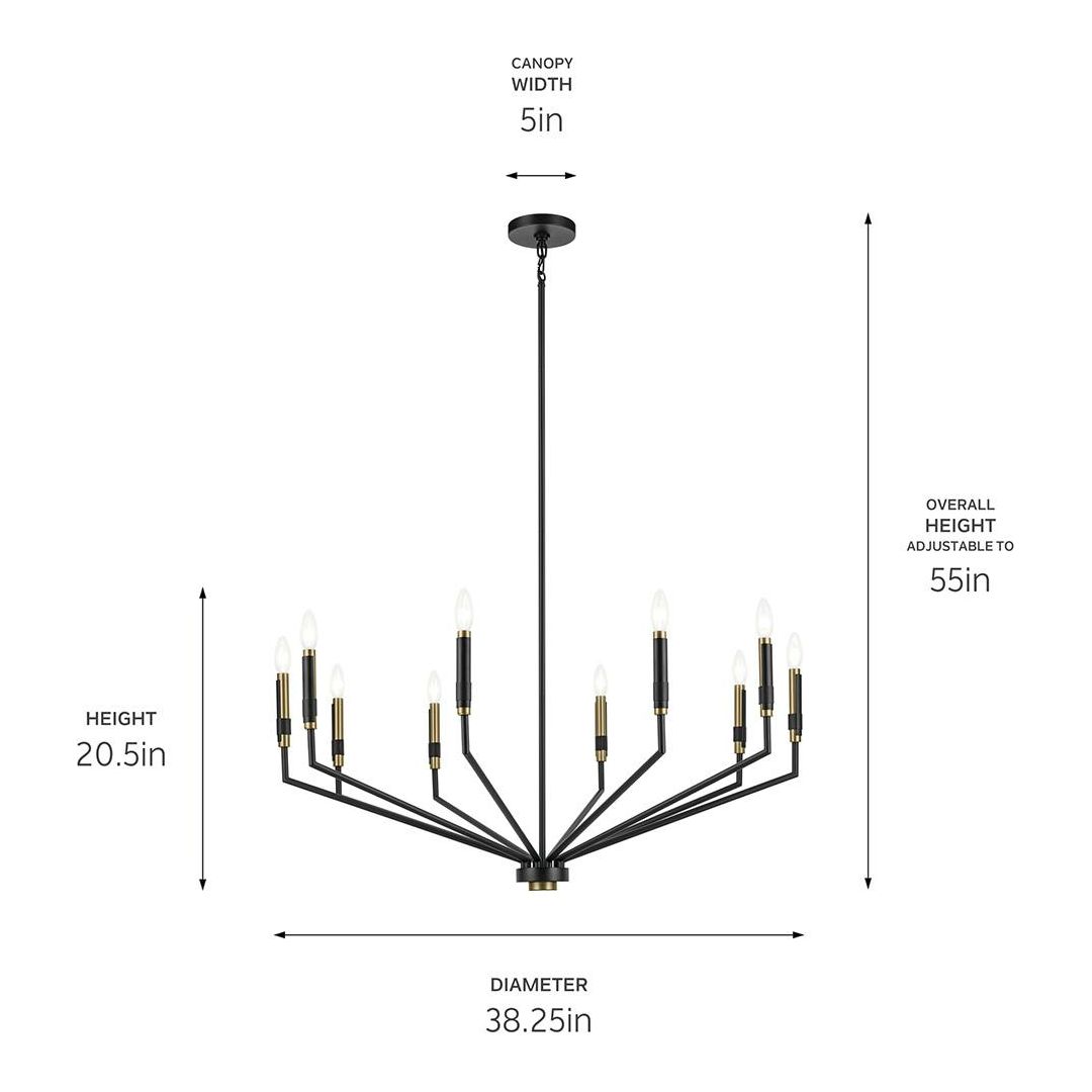 Armand 38.25" 10-Light Chandelier