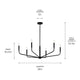 Madden 38" 6-Light Chandelier