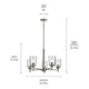 Shailene 15.25" 5-Light Chandelier