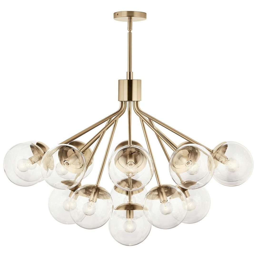 Silvarious 38" 16-Light Convertible Chandelier