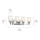 Shailene 29.75" 4-Light Vanity Light