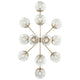Silvarious 48" 12-Light Linear Convertible Chandelier