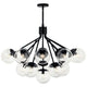 Silvarious 38" 16-Light Convertible Chandelier