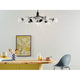 Silvarious 48" 12-Light Linear Convertible Chandelier