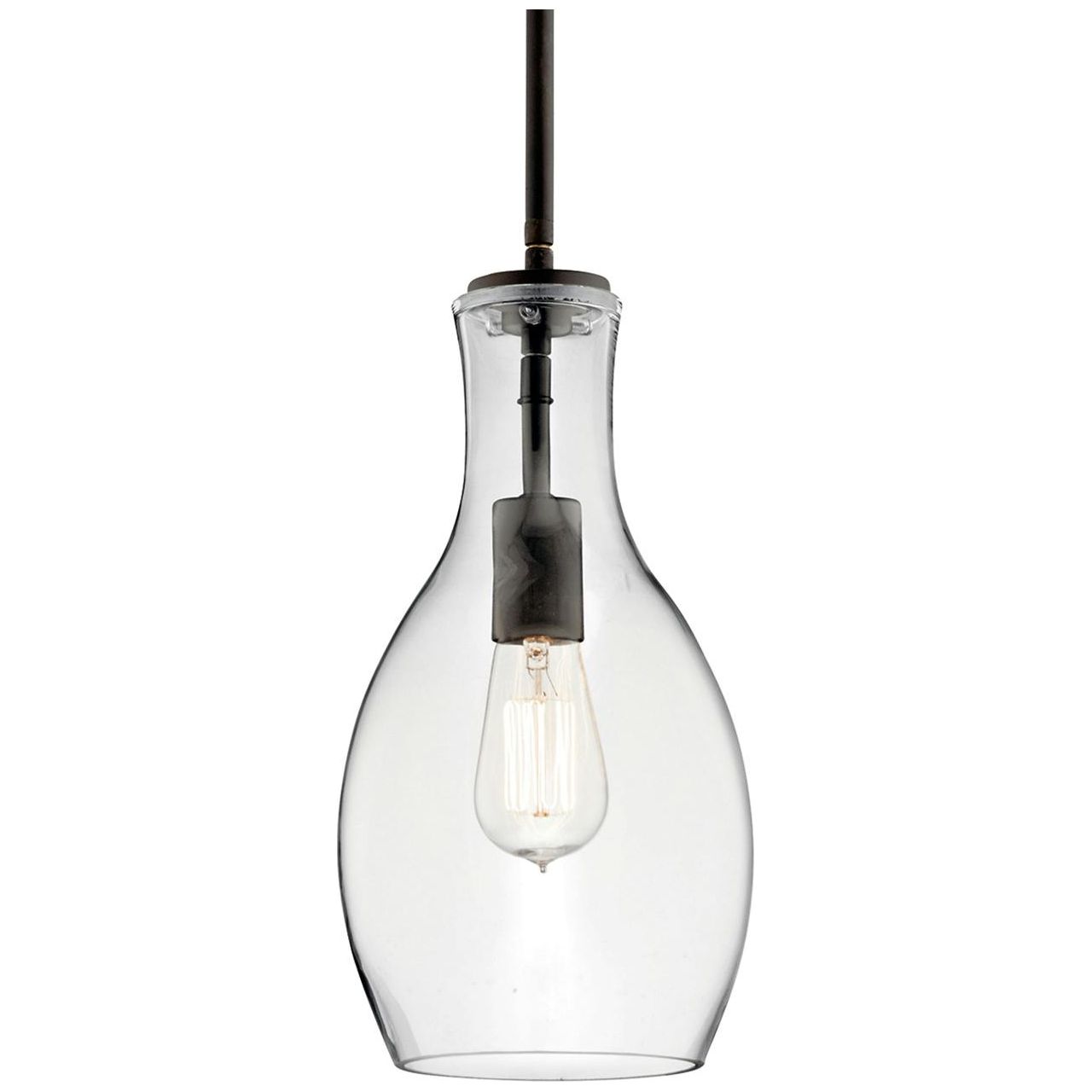 Everly 13.75" 1-Light Hour Glass Pendant