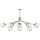 Silvarious 48" 12-Light Linear Convertible Chandelier