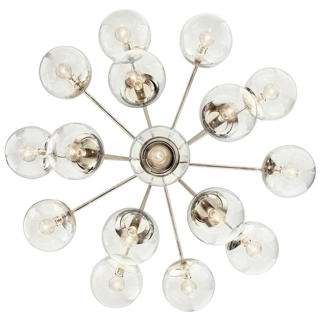 Silvarious 38" 16-Light Convertible Chandelier