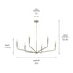Madden 38" 6-Light Chandelier