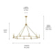 Carrick 54.25" 10-Light Chandelier