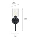 Madden 14.75" 1-Light Wall Sconce