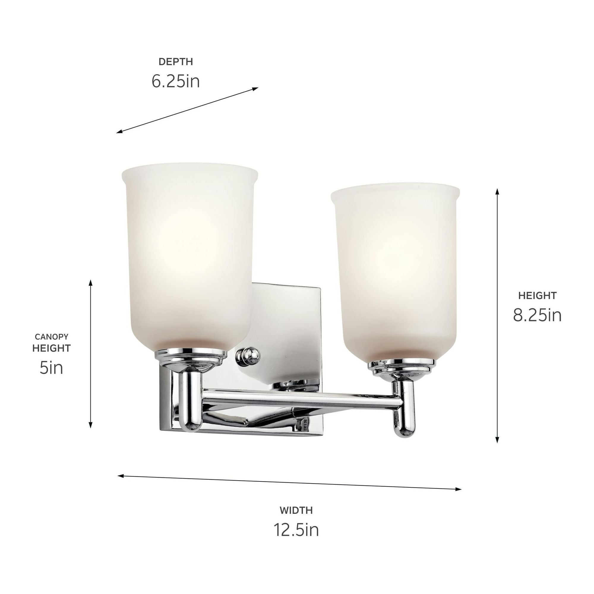 Shailene 12.5" 2-Light Vanity Light