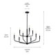 Madden 32" 9-Light 2-Tier Chandelier