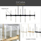 Sycara 36.25" 6-Light LED Chandelier