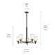 Shailene 15.25" 5-Light Chandelier