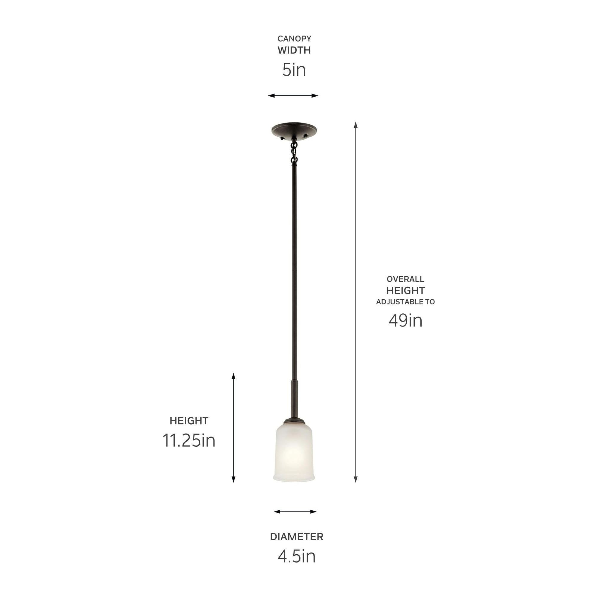 Shailene 11.25" 1-Light Mini Pendant