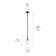 Shailene 11.25" 1-Light Mini Pendant