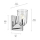 Shailene 5" 1-Light Wall Sconce