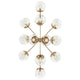 Silvarious 48" 12-Light Linear Convertible Chandelier