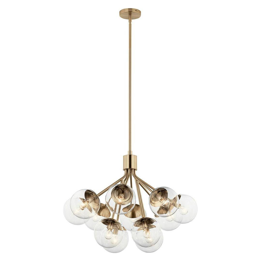 Silvarious 30" 12-Light Convertible Chandelier