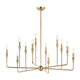 Alvaro 39.75" 12-Light Multi-Tier Chandelier
