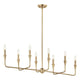 Alvaro 45.5" 8-Light Linear Chandelier