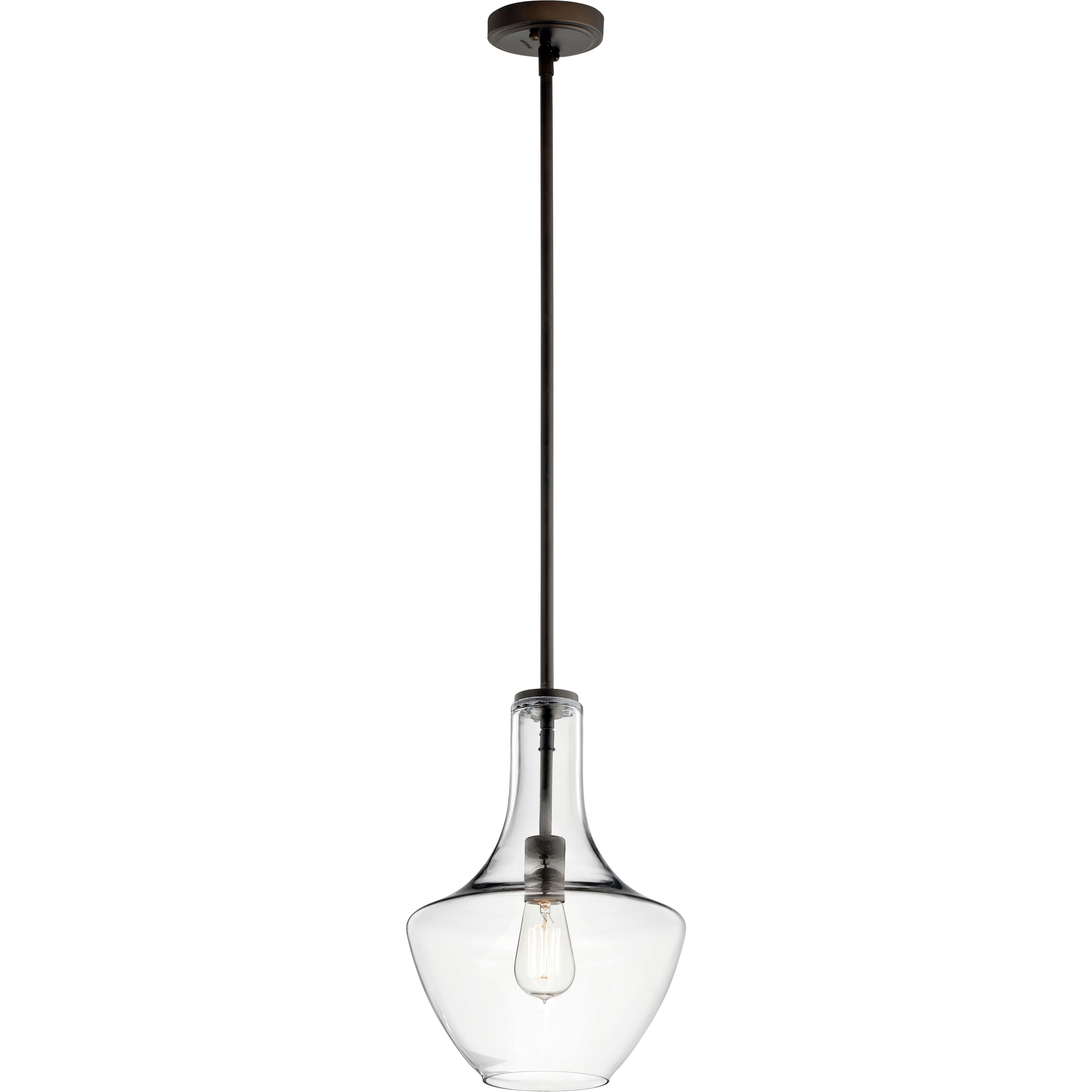 Everly 15.25" 1-Light Bell Pendant