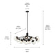 Silvarious 48" 12-Light Linear Convertible Chandelier