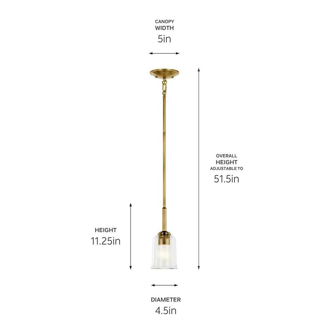 Shailene 11.25" 1-Light Mini Pendant