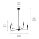 Alvaro 30" 5-Light Chandelier