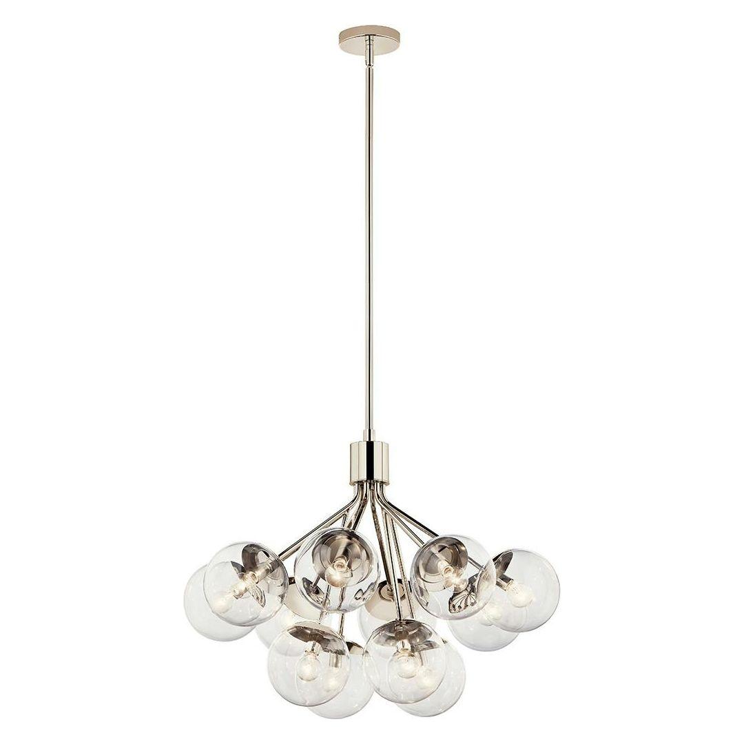 Silvarious 30" 12-Light Convertible Chandelier