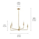 Alvaro 30" 5-Light Chandelier