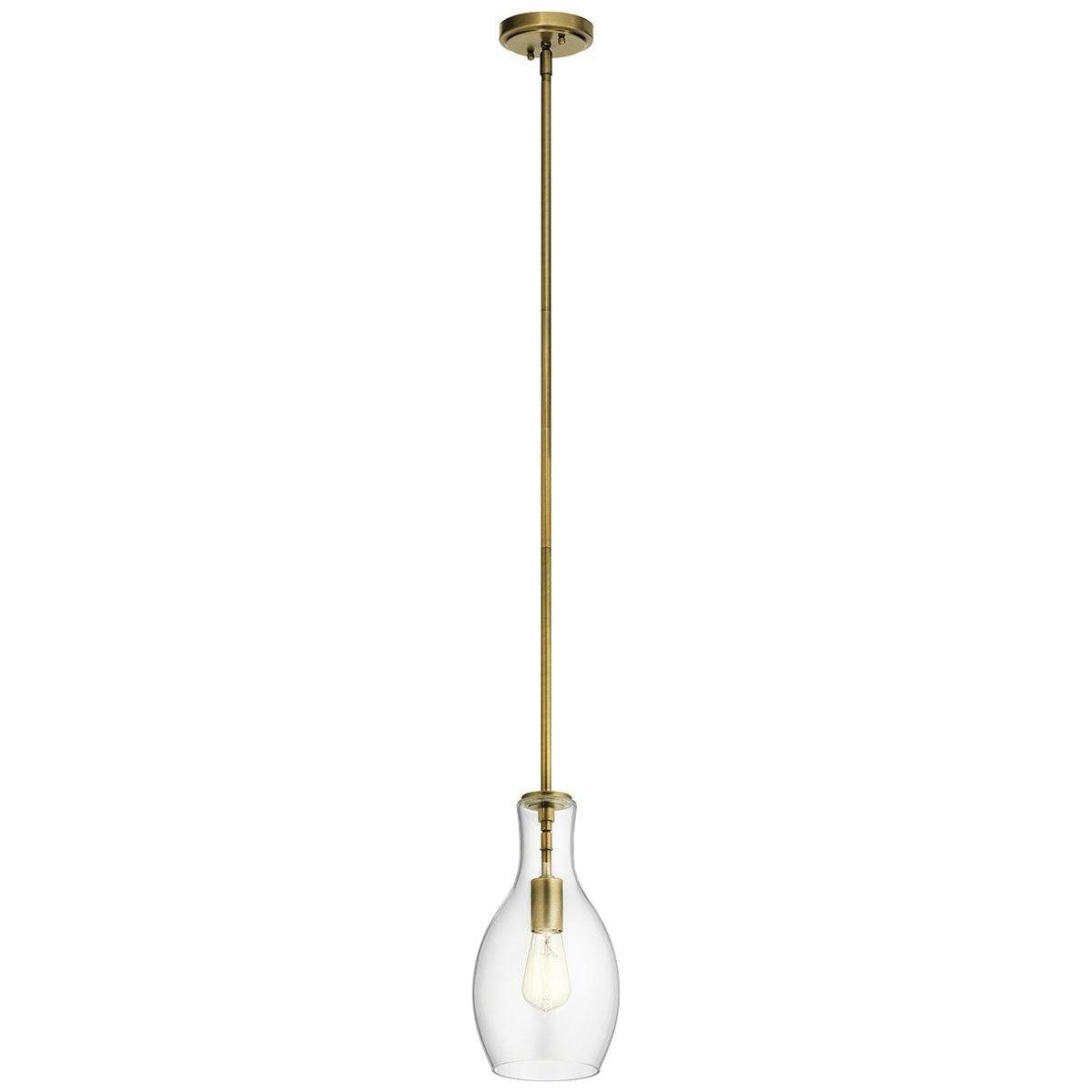 Everly 13.75" 1-Light Hour Glass Pendant