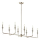 Alvaro 45.5" 8-Light Linear Chandelier