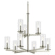 Crosby 32.5" 9-Light 2-Tier Chandelier