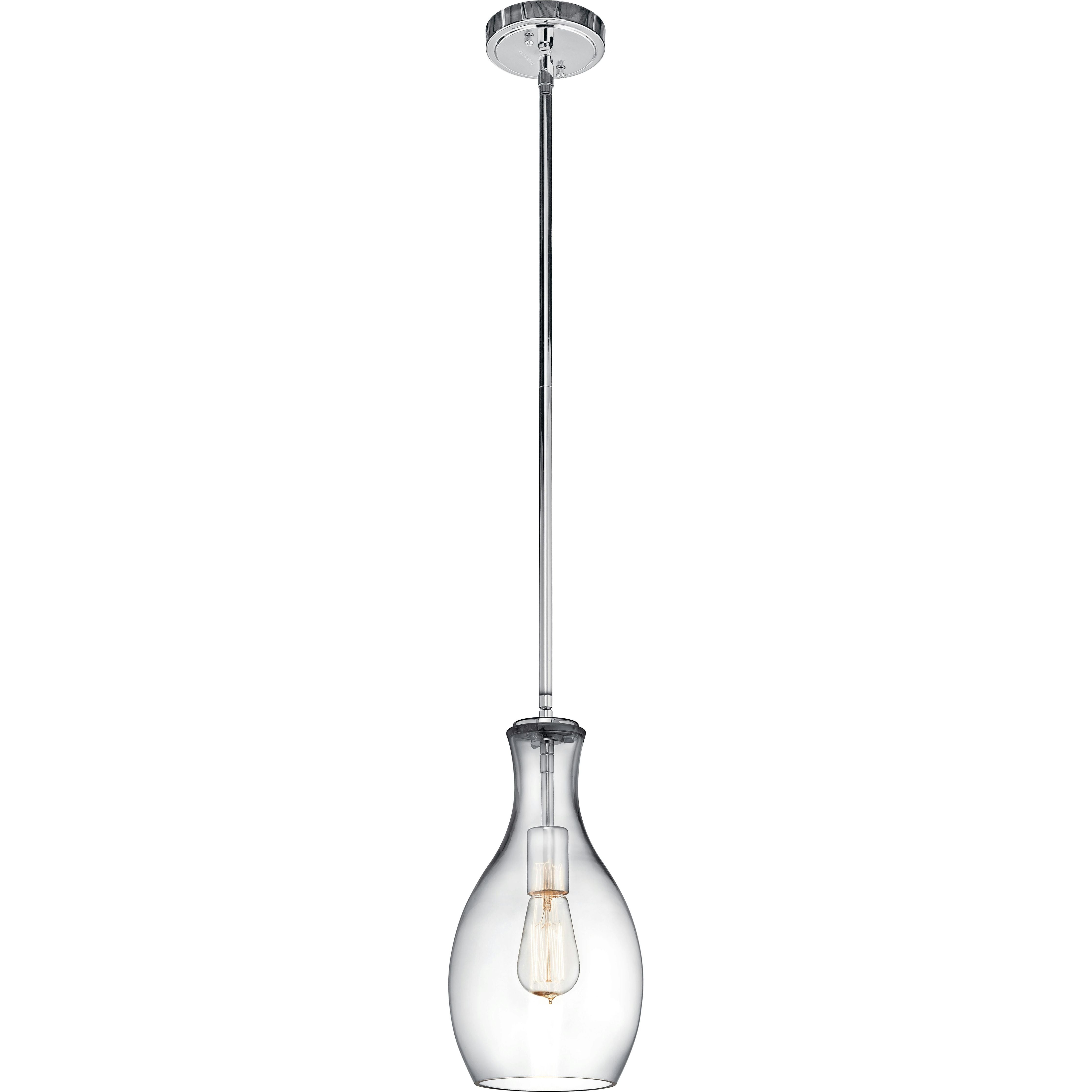 Everly 13.75" 1-Light Hour Glass Pendant