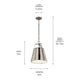 Etcher 13" 1-Light Pendant